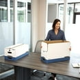 thumbnail image 4 of Bankers Box LIBERTY Heavy-Duty Strength Storage Box, White/Blue Letter, 12/Carton, 4 of 8