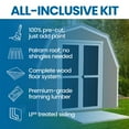 thumbnail image 3 of Handy Home Products Ontario 8' x 12' Outdoor Wood Shed, Choose Installation, 3 of 13