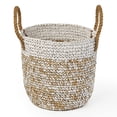 thumbnail image 2 of Raffia and Sisal Camo Baskets with Jute Rope Ear Handles, Set of 2, 2 of 6