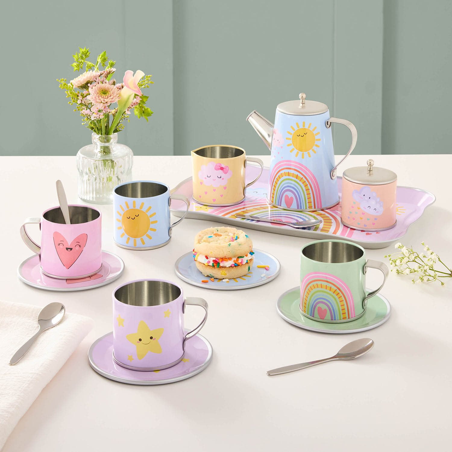 Member's Mark Tin Tea Set, 18 pc. - Samsclub.com