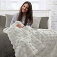 thumbnail image 2 of Ashford Home Heavy Weight Ultra Fine Faux Fur Throw Blanket Throw, 60"x70", 2 of 5