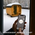thumbnail image 4 of Backyard Discovery 2-4 Person Cedar Outdoor Cube Sauna with Electric Heater & Porch, 4 of 12