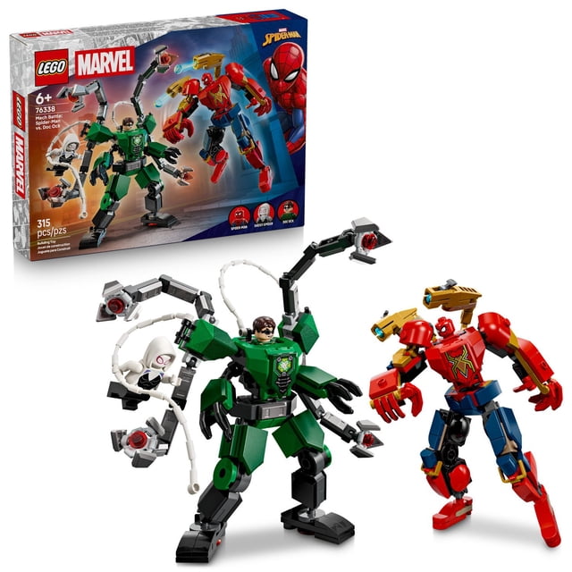 LEGO Marvel Mech Battle: Spider-Man vs. Doc Ock Building Set, 315 pc ...