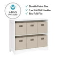 thumbnail image 6 of RiverRidge Horizontal Bookcase with 6 Bins, Assorted Shelf and Bin Colors, 6 of 6