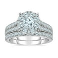 thumbnail image 1 of 1.95 CT. T.W. Round Cut Cluster Diamond Ring & Band Set in 14K Gold, 1 of 4