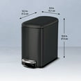 thumbnail image 3 of Tramontina 1.6 Gallon Step Trash Cans, 2 pack, 3 of 14