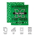 thumbnail image 6 of Logo Brands Marshall Thundering Herd 60"x70" Super Plush Blanket, 6 of 7