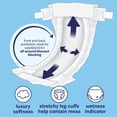 thumbnail image 8 of Huggies Little Snugglers Plus Baby Diapers, Size 1-2, 8 of 12