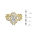 thumbnail image 8 of 1.00 CT. T.W. Round Cut Marquise Shape Halo Diamond Ring in 14K Gold, 8 of 8