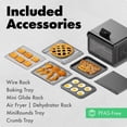 thumbnail image 12 of CHEF iQ MiniOven, 11-in-1 Smart Toaster Oven Air Fryer, 25-Quart, 12 of 12