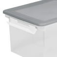 thumbnail image 5 of Storex File Tote, Set of 2, Clear/Gray, 5 of 6