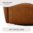 thumbnail image 5 of Cole & Rye Signature Square-Back Swivel Chair, 5 of 9