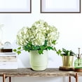 thumbnail image 2 of Faux 26" White Hydrangea in White Ceramic Planter, 2 of 4