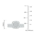 thumbnail image 6 of 1.17 CT. T.W. Princess Cut Halo Diamond Ring & Band in 14K Gold, 6 of 6