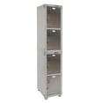 thumbnail image 7 of Seville Classics UltraHD 4-Door Stackable Locker Cabinets, 15" W x 18" D x 73.9" H, 7 of 14