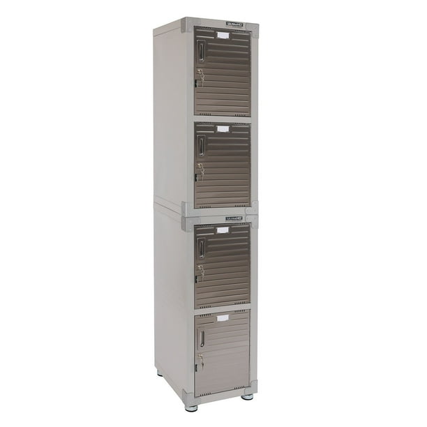 Seville Classics UltraHD 4-Door Stackable Locker Cabinets, 15