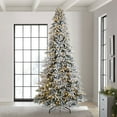 thumbnail image 3 of Member's Mark 12' 1,000 LED Pre-lit Flocked Aspen Pine Christmas Tree, 3 of 14