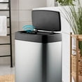 thumbnail image 9 of Tramontina Large Stainless Steel Sensor Trash Bin, 13.2 Gal, 9 of 12