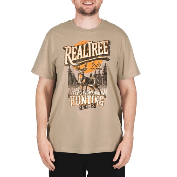 トップス WOODBLOCK LS MESH RUGGER SHIRT REAL TREE RealTree Men's Graphic T-Shirt - Samsclub.com