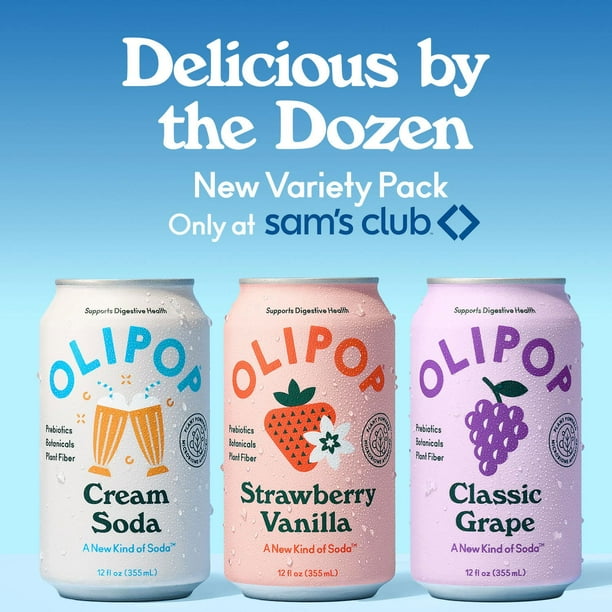 Olipop Variety Pack, A New Kind of Soda 12 fl. oz., 12 pk