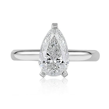Lab Created Pear Cut Diamond Ring - Samsclub.com