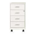 thumbnail image 4 of Hirsh 18" Deep 4-Drawer Metal Mobile Organizer, 4 Box Drawers, White, 4 of 19