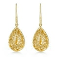 thumbnail image 1 of Diamond Cut Teardrop Lever Earrings in 14K Gold, 1 of 4