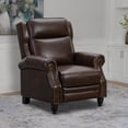 thumbnail image 1 of Pollenza Leather Pushback Recliner Chair, 1 of 8