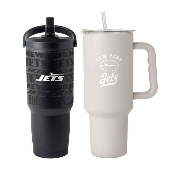 Logo Brands New York Jets Stainless Steel Tumbler Set