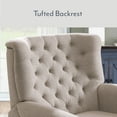 thumbnail image 3 of Member's Mark Corinne Tufted Cream Fabric Pushback Recliner, 3 of 7