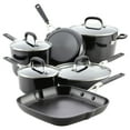 thumbnail image 1 of KitchenAid 10-Piece Hard Anodized Nonstick Cookware Pots and Pans Set, Onyx Black, 1 of 15