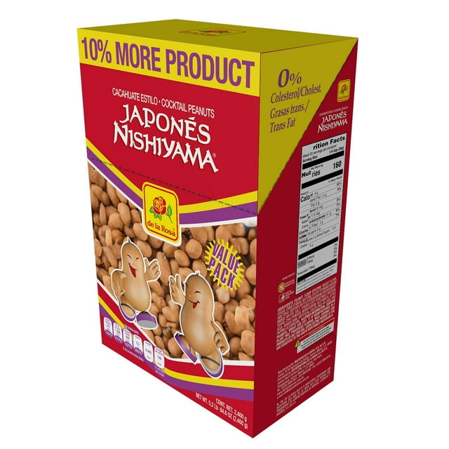 De La Rosa Japanese-Style Nishiyama Cocktail Peanuts, 5.4 lbs.