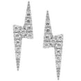 thumbnail image 2 of Diamond Stud Earrings in Sterling Silver, 2 of 3