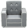 thumbnail image 6 of Delta Children Chelsea Kids' Upholstered Chair with Cup Holder, Soft Grey, 6 of 6