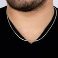 thumbnail image 6 of 2.5mm Italian Sterling Silver Diamond Cut Rope Chain, 6 of 7