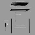 thumbnail image 10 of Backyard Discovery Evanston Steel Wall-Mounted Louvered Pergola with Adjustable Roof, Choose Size, 10 of 10