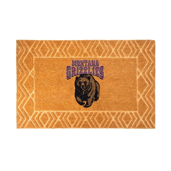 Logo Brands Montana Grizzlies Coir Outdoor Mat