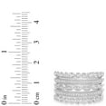 thumbnail image 3 of Diamond Multi Row Ring in Sterling Silver, 3 of 4