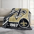 thumbnail image 2 of Logo Brands New Orleans Saints 60"x70" Super Plush Blanket, 2 of 6