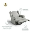 thumbnail image 4 of Storkcraft Serenity Wingback Upholstered Recline Glider (Choose Your Color), 4 of 9