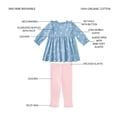 thumbnail image 3 of Member's Mark Baby Girl 2-Piece Pant Set, 3 of 9