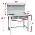 thumbnail image 4 of Seville Classics UltraHD Stainless Steel LED Lighted Workcenter, 4 of 10