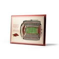 thumbnail image 1 of YouTheFan Arkansas Razorbacks 17"x13" 3D 5 Layer Stadium View Wall Art, 1 of 5