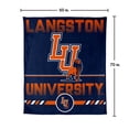 thumbnail image 7 of Logo Brands Langston University Lions 60"x70" Super Plush Blanket, 7 of 7