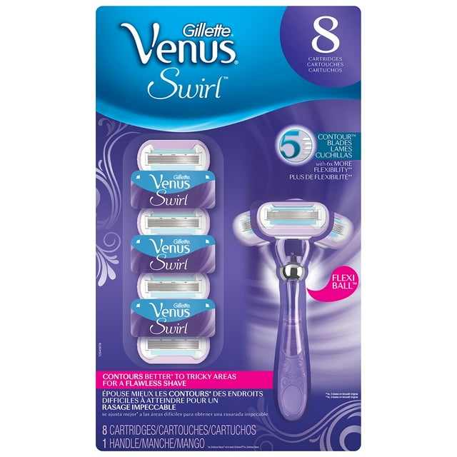 Gillette Venus Swirl Razor (8 cartridges)