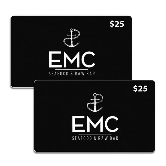 Emc Seafood & Raw Bar $50 Gift Card Multi-Pack, 2 x $25