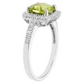 thumbnail image 2 of Cushion Cut Gemstone & 0.18 CT.T.W. Halo Diamond Ring in 14K Gold, 2 of 4