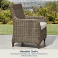 thumbnail image 3 of Member's Mark Colton Dining Set with Slat Top Table and Sunbrella Fabric, 7pc, 3 of 9