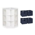 thumbnail image 1 of RiverRidge Kids Corner Playroom 6 Cubby Cabinet with 4 Folding Storage Bins, 1 of 7