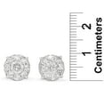 thumbnail image 3 of 2.00 CT. T.W. Diamond Composite Earring Set in 14K White Gold, 3 of 3